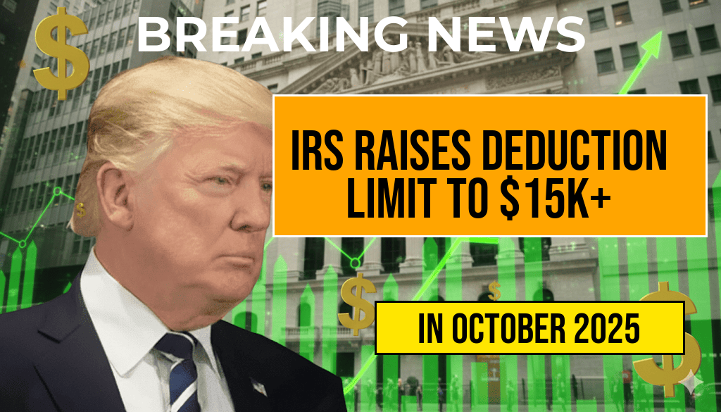 IRS Inflation Adjustment: Single Filers Can Deduct Over $15,000 in 2025, Potentially Saving $1,650 or More Based on Tax Rate
