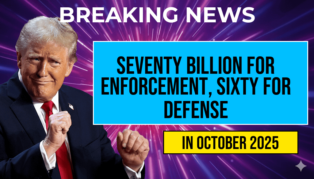 New Law Allocates Seventy Billion Dollars for Enforcement and Sixty Billion Dollars for Defense: How Your Tax Dollars Are Spending