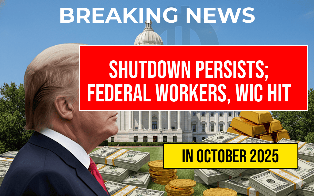 Shutdown Continues on Day 6 as Federal Employees Face No Paychecks and $8 Billion WIC Program Faces Cuts