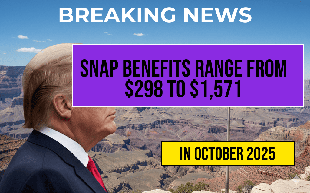 SNAP Benefit for One Person Is $298; How Benefits Range from $298 to $1,571 Based on Family Size