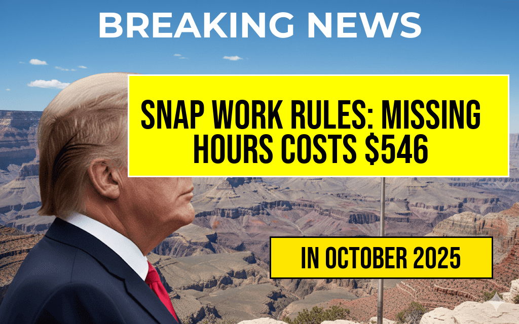 SNAP Work Requirements Stricten: Could Missing 80 Hours Monthly Cost You $546? What It Means for Your Finances