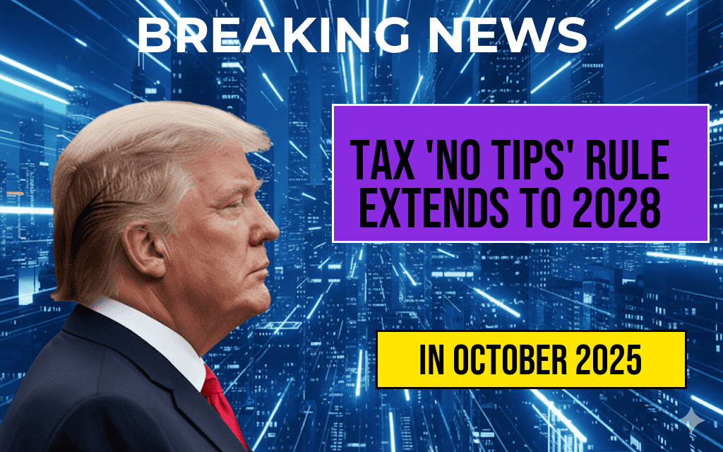 Tax ‘No Tips’ Rule Extends Through 2028 with a $25,000 Annual Cap You Can’t Overlook