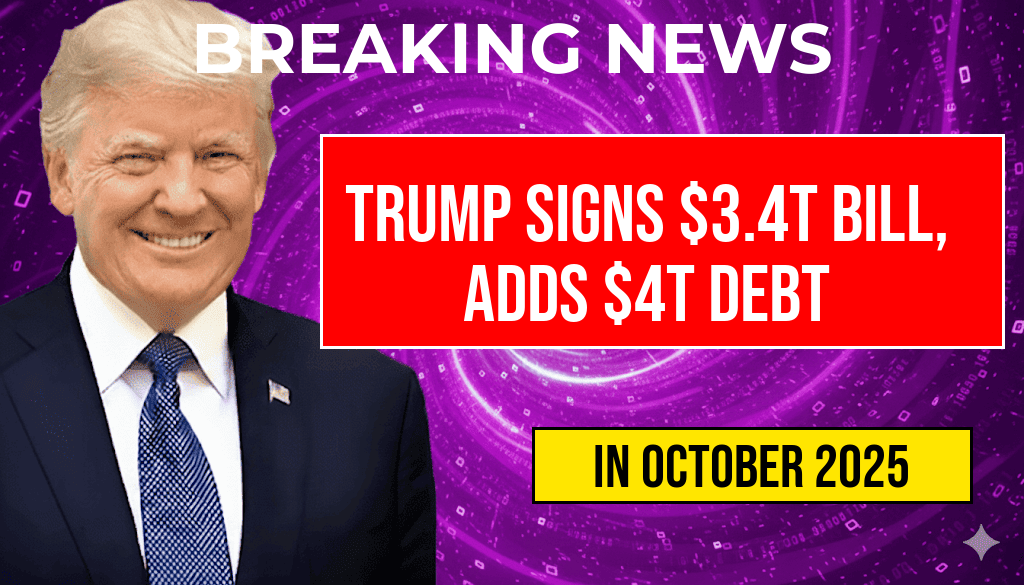 Trump Signs $3.4 Trillion Mega-Bill, Adding $4 Trillion to National Debt While Promising No Tax on Tips